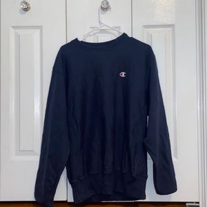 mens navy champion crewneck